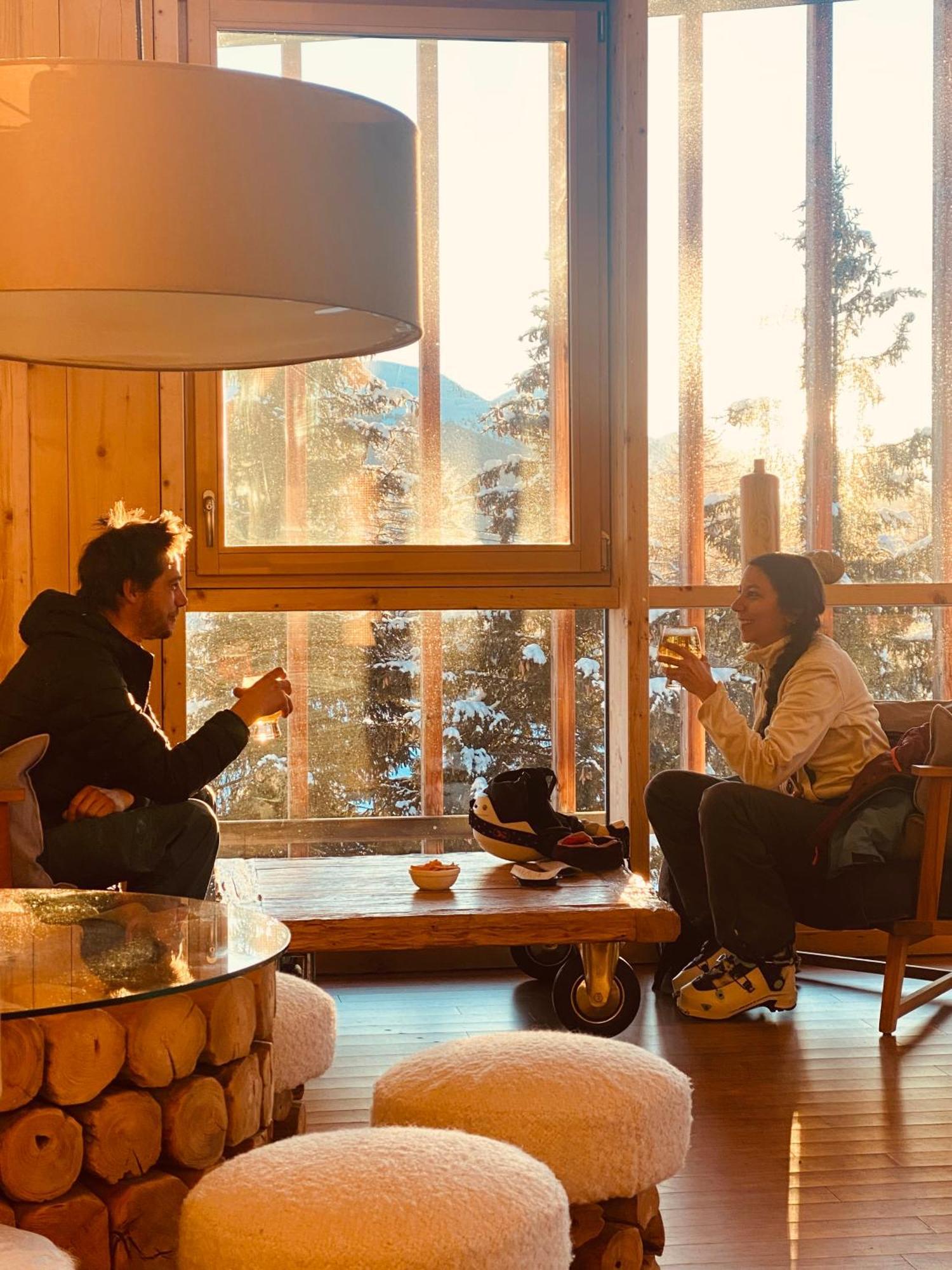 L'Aiguille Grive Chalets Hotel Les Arcs  المظهر الخارجي الصورة